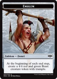 Domri, Chaos Bringer Emblem [Ravnica Allegiance Tokens]