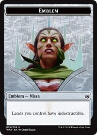 Nissa, Who Shakes the World Emblem [War of the Spark Tokens]