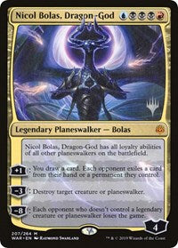Nicol Bolas, Dragon-God [War of the Spark Promos]