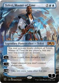 Teferi, Master of Time (Borderless) [Core Set 2021]