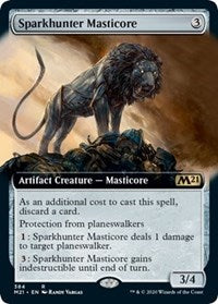 Sparkhunter Masticore (Extended Art) [Core Set 2021]