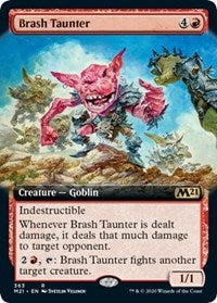 Brash Taunter (Extended Art) [Core Set 2021]