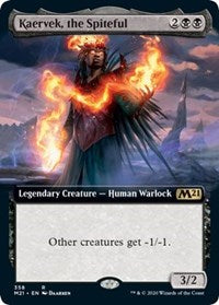 Kaervek, the Spiteful (Extended Art) [Core Set 2021]