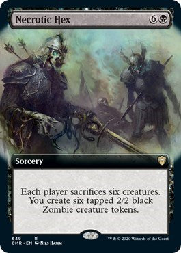 Necrotic Hex (Extended Art) [Commander Legends]