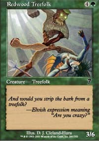 Redwood Treefolk [Seventh Edition]