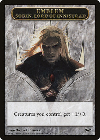 Emblem - Sorin, Lord of Innistrad [Dark Ascension Tokens]