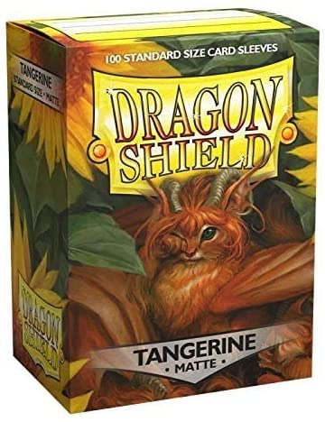 Shield Matte Sleeve -  Tangerine ‘Dyrkottr’ 100ct