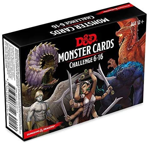 Dungeon & Dragons Monster Cards Challenge 6-16