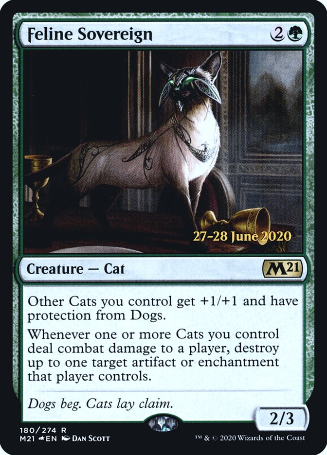 Feline Sovereign  [Core Set 2021 Prerelease Promos]