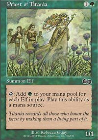 Priest of Titania [Urza's Saga]