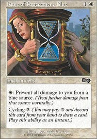 Rune of Protection: Blue [Urza's Saga]