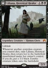 Liliana, Heretical Healer // Liliana, Defiant Necromancer [Magic Origins]