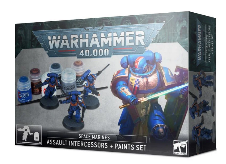 Space Marines: Assault Intercessors + Paints Set