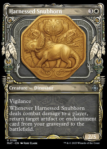 Harnessed Snubhorn (Showcase Halo Foil) [March of the Machine: The Aftermath]
