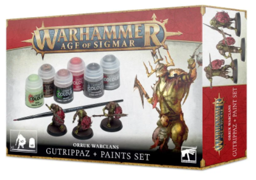 Orruk Warclans Gutrippaz + Paints Set