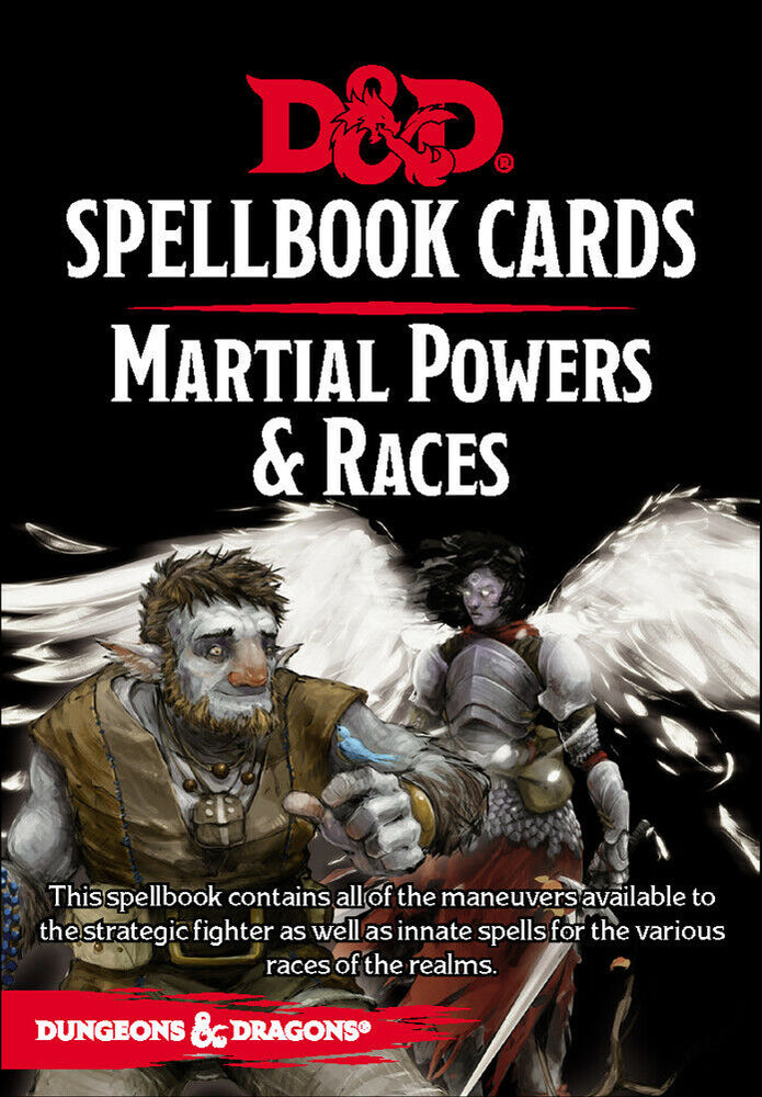 Dungeon & Dragons Spellbook Cards: Matrial Powers & Races